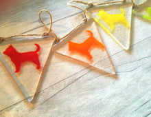 Load image into Gallery viewer, Portuguese Podengo  Handmade Fused Glass Bunting.
