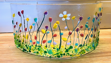 Load image into Gallery viewer, FUSED GLASS CLASS- MOSAIC SUMMER MEADOW CURVE SCREEN OR DISH
