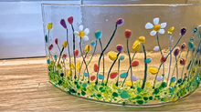 Load image into Gallery viewer, FUSED GLASS CLASS- MOSAIC SUMMER MEADOW CURVE SCREEN OR DISH
