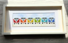 Load image into Gallery viewer, Handmade Fused Glass Rainbow Camper Van Wall Art , Beach Decor, Camper Van Gift.
